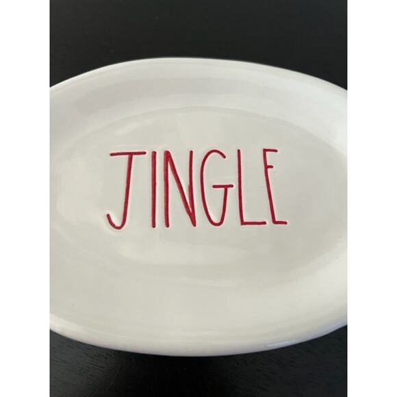 Rae Dunn 2016 Vintage OG Christmas Ovals Set of 4 - Picture 7 of 8